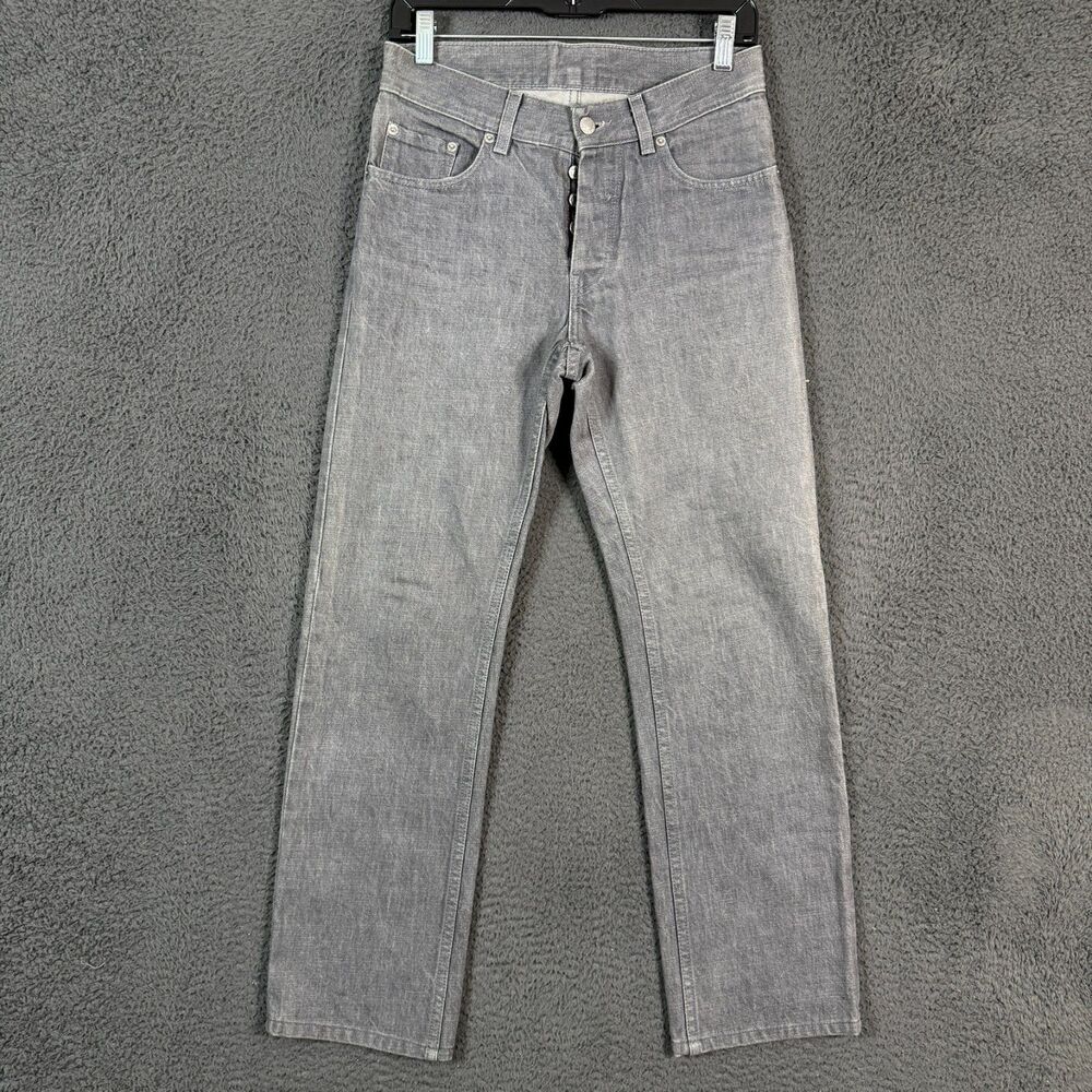 Vtg Helmut Lang Jeans Mens 28x28 Gray Classic 5 Pocket Denim Selvedge Italy
